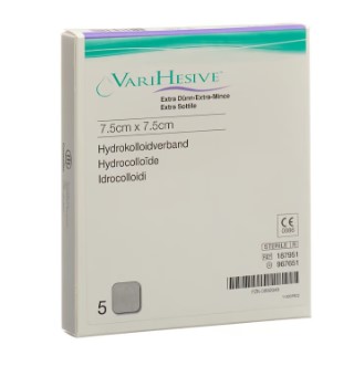 VARIHESIVE Verband 7.5x7.5cm extra dünn 5 Stück