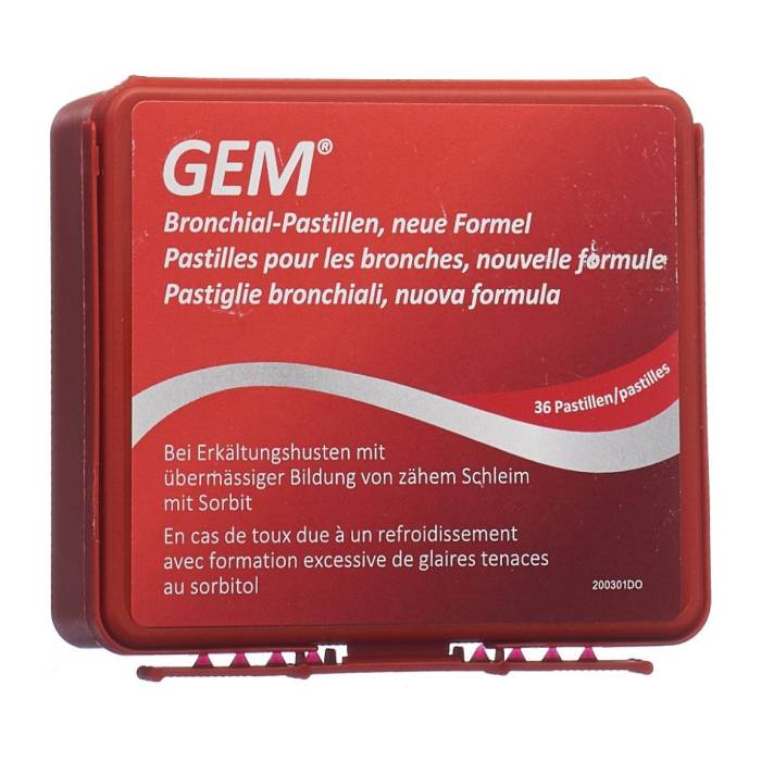 GEM Bronchialpastillen mit Sorbit 36 Stück GEM Bronchialpastillen mit Sorbit 36 Stück