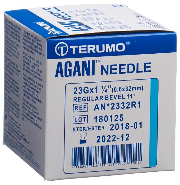 Terumo Agani Einmalkanüle 23G 0.6x32mm blau 100 Stück Terumo Agani Einmalkanüle 23G 0.6x32mm blau 100 Stück