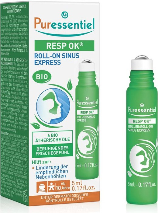 Puressentiel Atemwege Sinus Roll-on mit ätherischen Ölen Bio 5ml Puressentiel Atemwege Sinus Roll-on mit ätherischen Ölen Bio 5ml