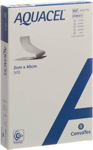 Aquacel Hydrofiber Tamponaden 2x45cm 5 Stück