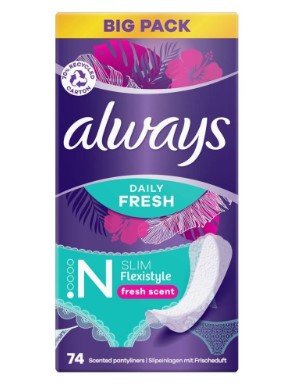 ALWAYS Slipeinlage Flexi Slim Frisch BigPack 74 Stück