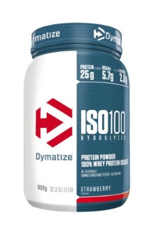 DYMATIZE Iso 100 Strawberry Dose 932g DYMATIZE Iso 100 Strawberry Dose 932g