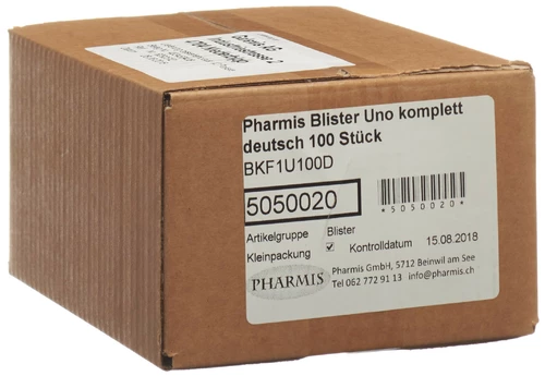 Pharmis Blister Uno komplett 100 Stück