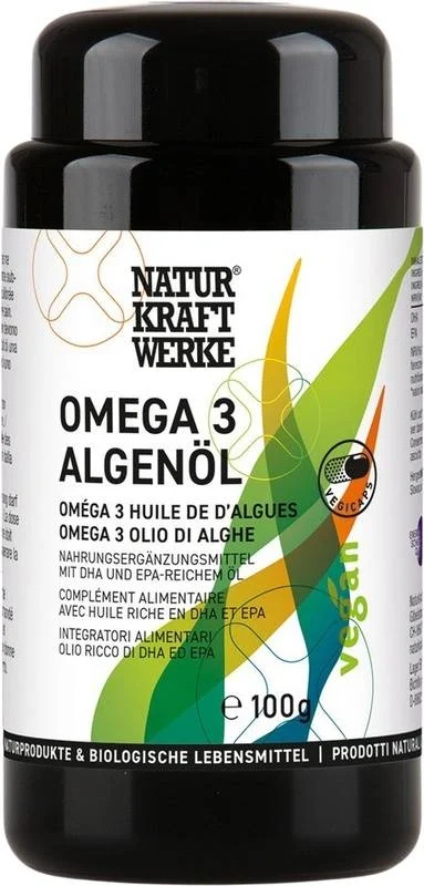 NaturKraftWerke Omega 3 Algenöl Vegicaps 100g