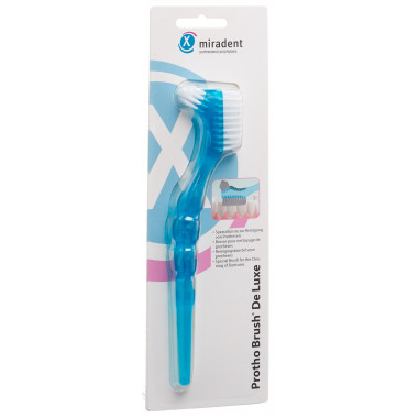 Miradent Protho Brush De Luxe Prothesenzahnbürste blau Miradent Protho Brush De Luxe Prothesenzahnbürste blau