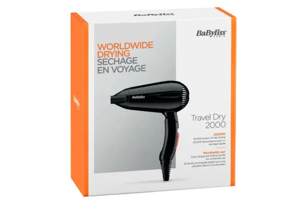 BABYLISS Haartrockner Travel Dry 2000 W BABYLISS Haartrockner Travel Dry 2000 W