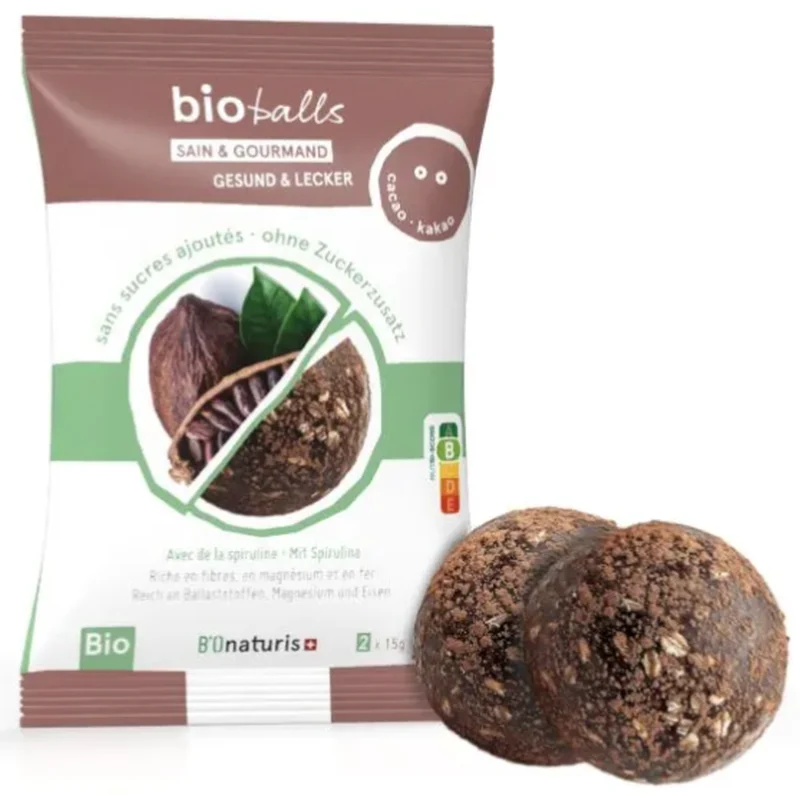 BIOnaturis Bioballs Spirulina-Kakao 15 Beutel 15 x 30g