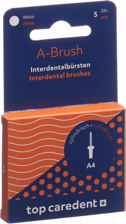 TOP CAREDENT IDBH-W Interdentalbürste Weiss 5 Stück