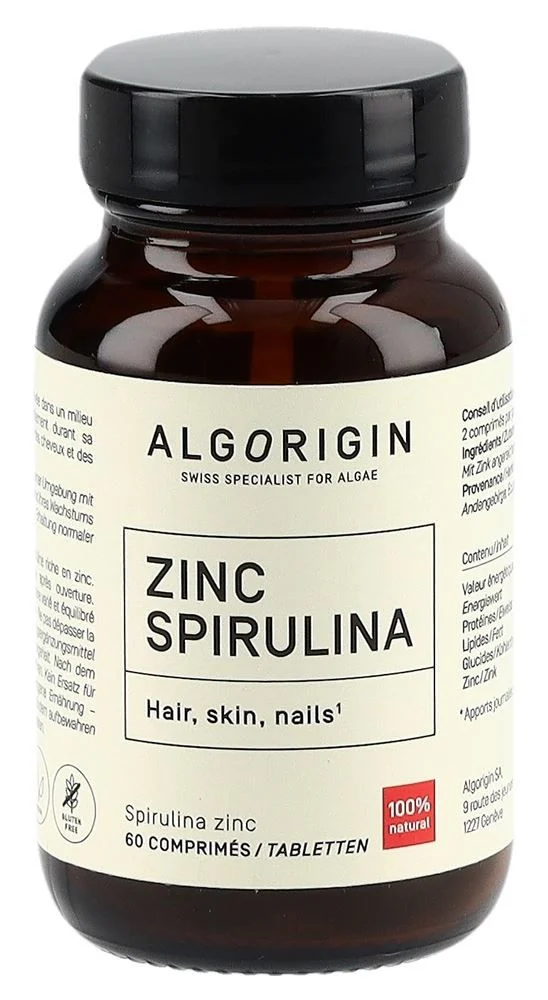 Algorigin Spirulina Zink Tabl (n) Glasfl 60 Stück Algorigin Spirulina Zink Tabl (n) Glasfl 60 Stück