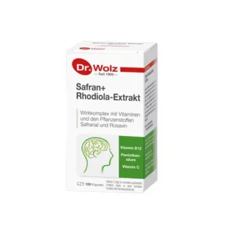 DR. WOLZ Safran Rhodiola Extrakt Kapseln 120 Stück