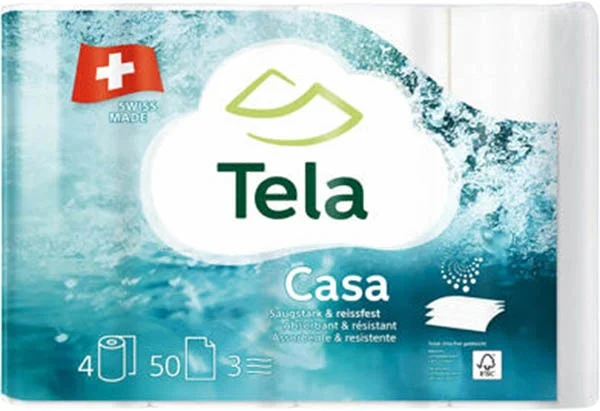 TELA Haushaltspapier Casa 4 Rolle 50 Stück