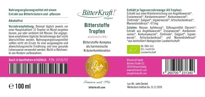 BitterKraft! Original Alkoholfrei BIO 100ml