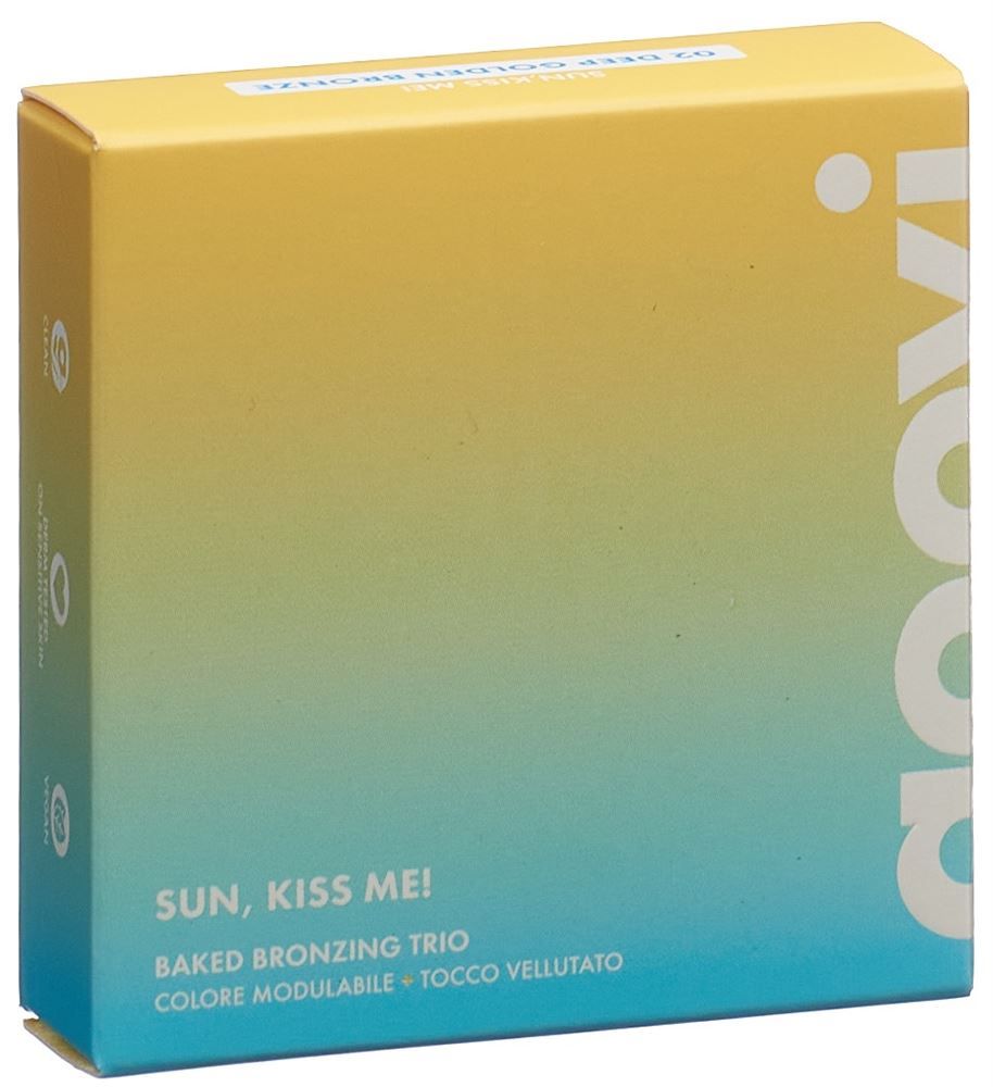 GOOVI SUN KISS ME Bronzer Trio Puder 02 Deep 6g