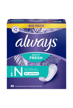 ALWAYS Slipeinlage Normal ohne Duft BigP 56 Stk