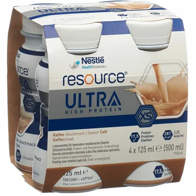 Resource Ultra High Protein XS Kaffee 4 Fl 125ml Resource Ultra High Protein XS Kaffee 4 Fl 125ml