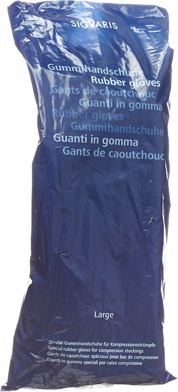SIGVARIS Gummihandschuhe M 8 mit Noppen 1 Paar SIGVARIS Gummihandschuhe M 8 mit Noppen 1 Paar