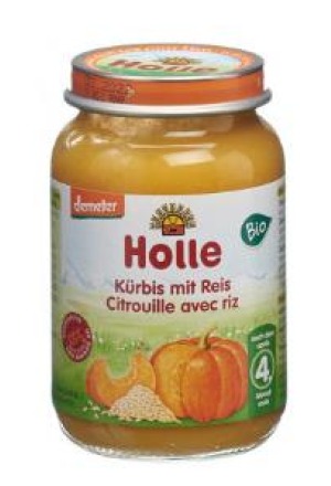 Holle Kürbis mit Reis 190g Holle Kürbis mit Reis 190g
