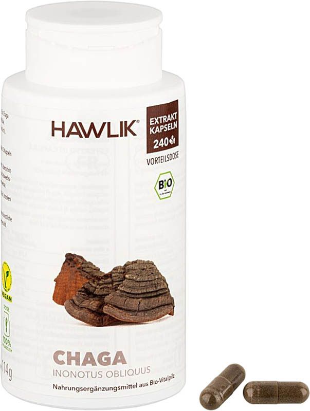 HAWLIK Chaga Extrakt Kapseln 240 Stück