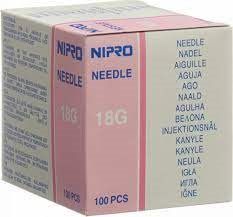 Nipro Einmalkanül 1.2x50mm 18Gx2 rosa 100 Stück