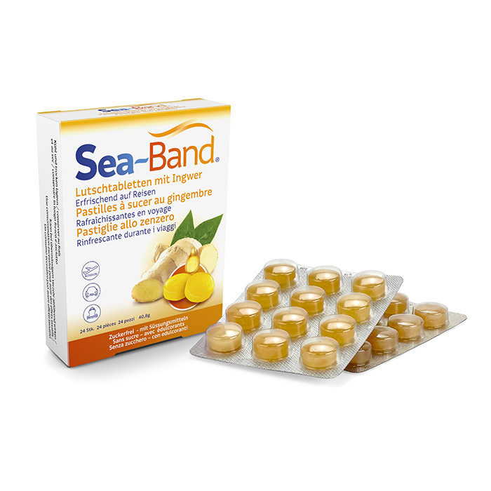 Sea-Band Ingwer Lutschtabletten 24 Stück Sea-Band Ingwer Lutschtabletten 24 Stück