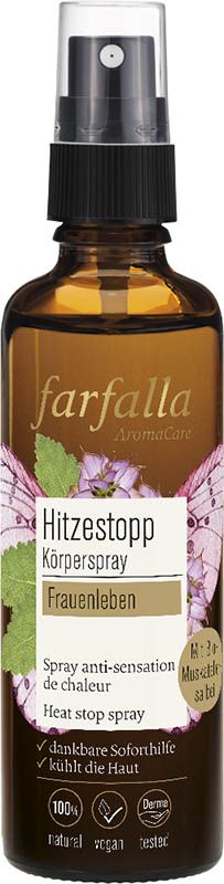 farfalla Hitzestopp Spray Frauenleben Muskatellersalbei 75ml farfalla Hitzestopp Spray Frauenleben Muskatellersalbei 75ml