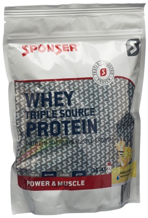 SPONSER® Whey Triple Source Protein Vanilla 500g SPONSER® Whey Triple Source Protein Vanilla 500g