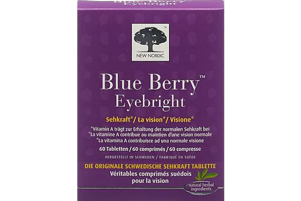 NEW NORDIC Blue Berry Eyebright Tabletten 60 Stück NEW NORDIC Blue Berry Eyebright Tabletten 60 Stück
