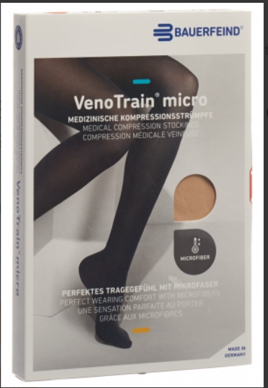 Bauerfeind VT MICRO AD KKL2 S p/s geschlossene Fussspitze creme 1 Paar