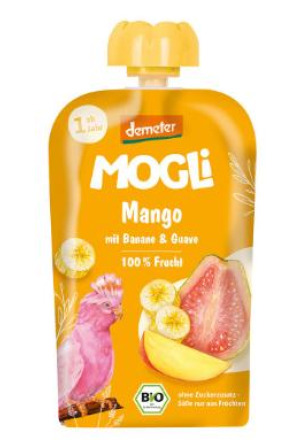 MOGLI Quetschie Mango Banane&Guave Btl 100g
