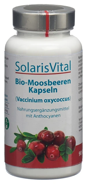 SOLARISVITAL Moosbeerensaft Kapseln Bio 90 Stück