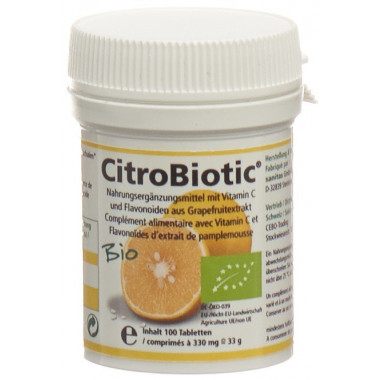 Citrobiotic Grapefruitkern Extrakt Tabl Bio 100 Stück