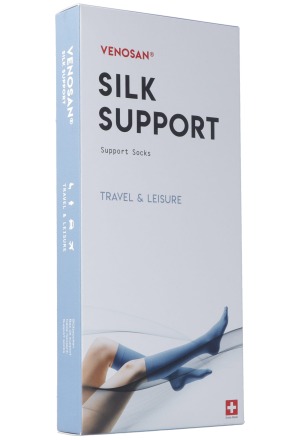 Venosan Silk A-D Support Socks M black 1 Paar