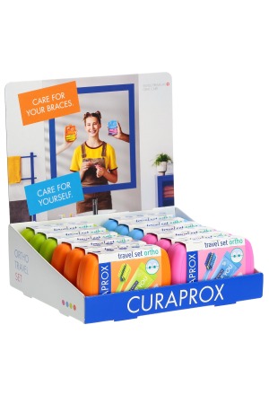 Curaprox Travel Set Ortho Display assortiert 12 Stück