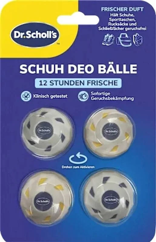 Scholl OdorX Sneaker Balls 4 Stück