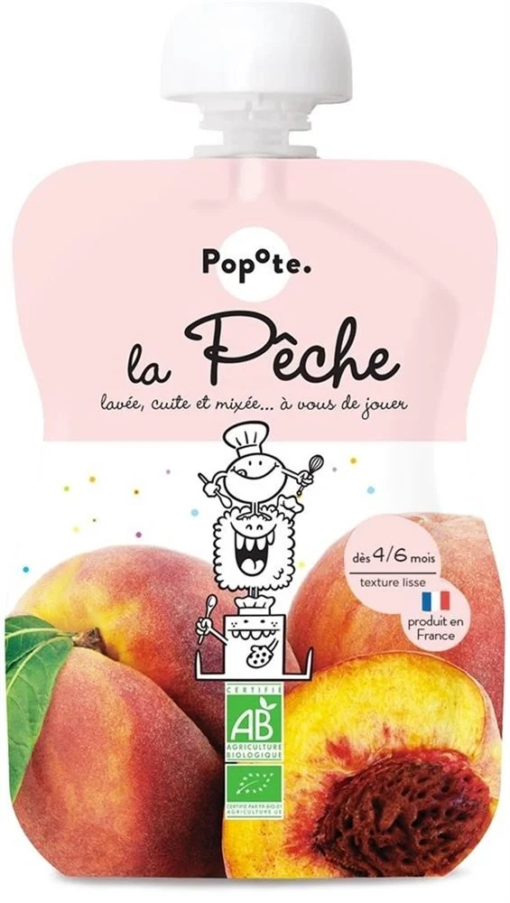 POPOTE Quetschie Pfirsich Bio 120g