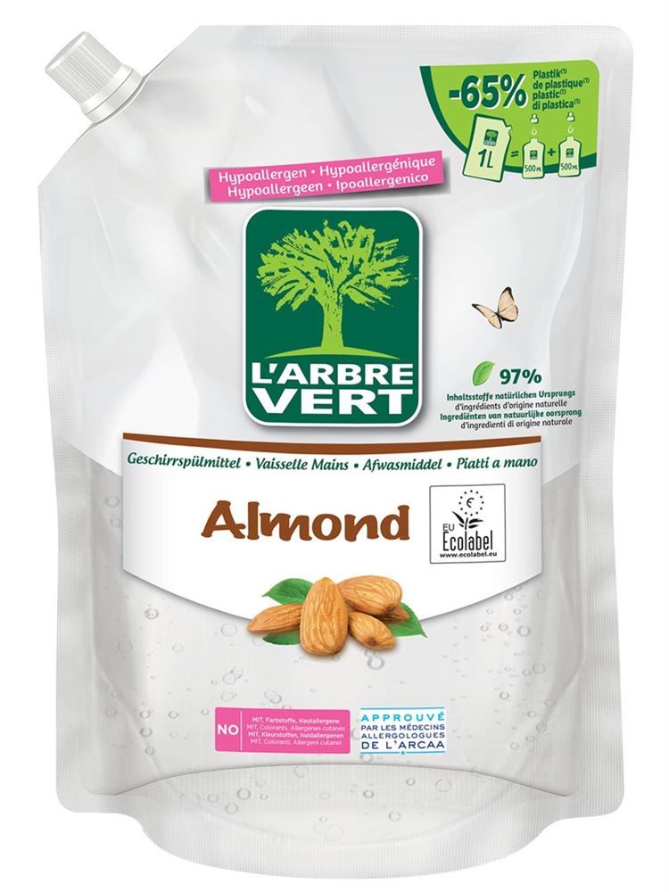 L'ARBRE VERT Refill Geschirrspülmitt Mandel (n) 1lt