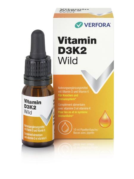 VITAMIN D3K2 Wild Tropfen Flasche 10ml VITAMIN D3K2 Wild Tropfen Flasche 10ml