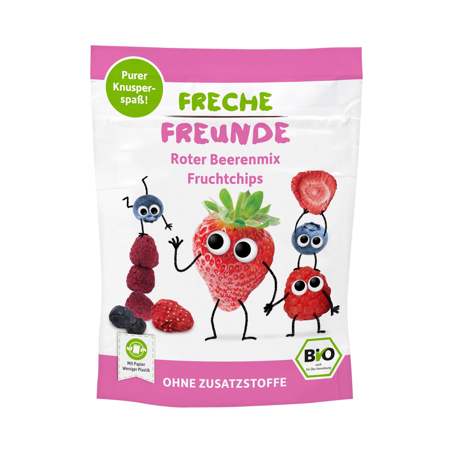FRECHE FREUNDE Fruchtchips roter Beerenmix 10g