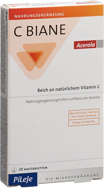 C Biane Acerola Tablette 20 Stück C Biane Acerola Tablette 20 Stück