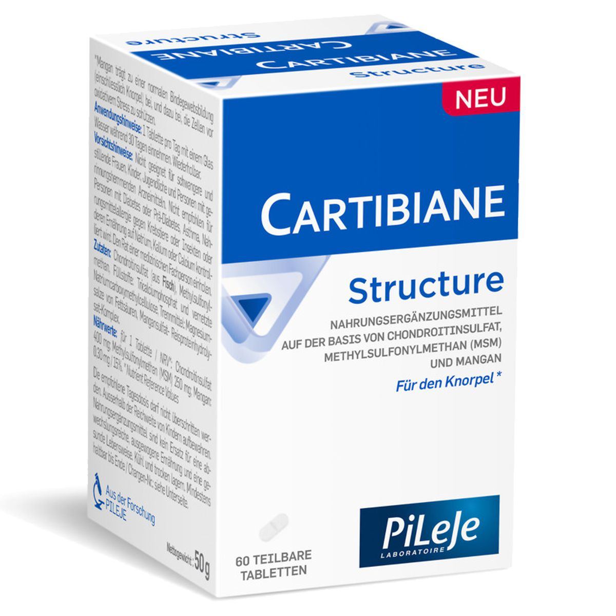 CARTIBIANE Structure Teilbare Tabletten 60 Stück