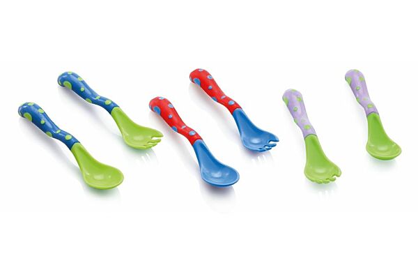 Nuby Essbesteck Starter Gabel und Löffel
