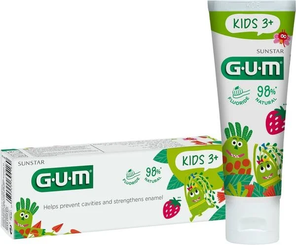 GUM Kids Zahngel 3+ Erdbeer Tb 50ml