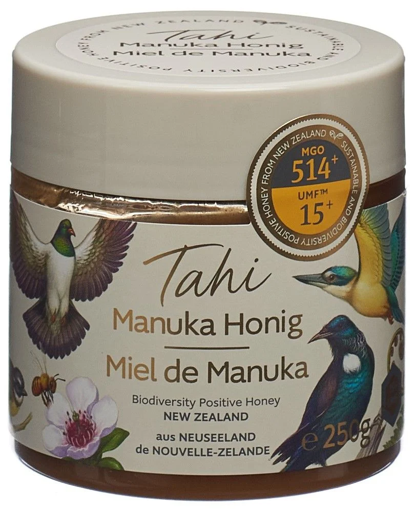 TAHI Manuka Honig UMF 15+ MGO 514+ D/F Topf 250g