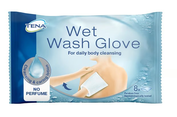 Tena Wet Wash Glove unparfümiert 8 Stück