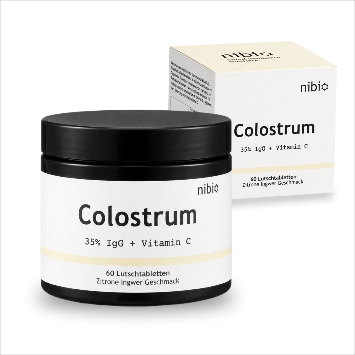 nibio Colostrum Lutschtabletten 35% IgG + Acerola Extract 60 Lutschtabletten