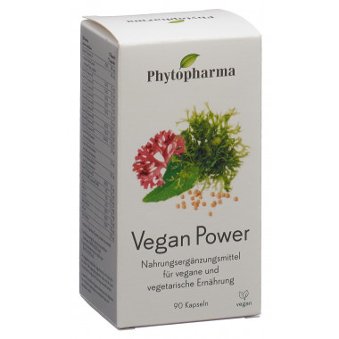 Phytopharma Vegan Power Kapseln 90 Stück Phytopharma Vegan Power Kapseln 90 Stück