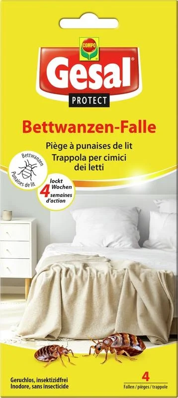 GESAL PROTECT Bettwanzen-Falle 2 x 2 Stück