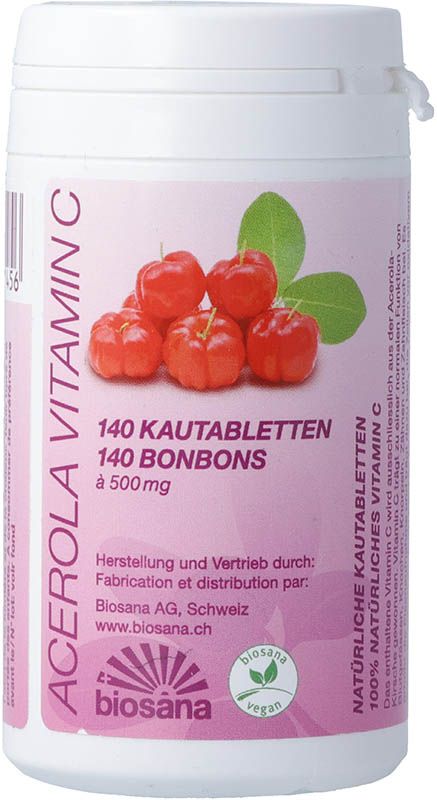 Biosana Acerola Vitamin C Tabletten 140 Stück Biosana Acerola Vitamin C Tabletten 140 Stück