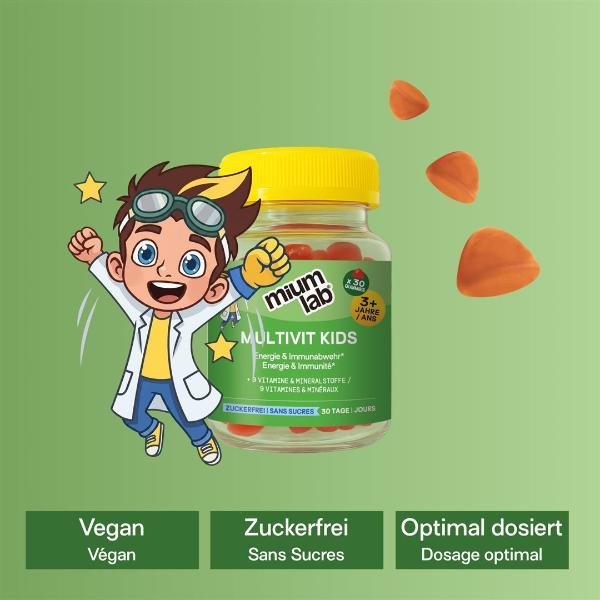 MiumLab Kids Gummies Multivit 30 Stück